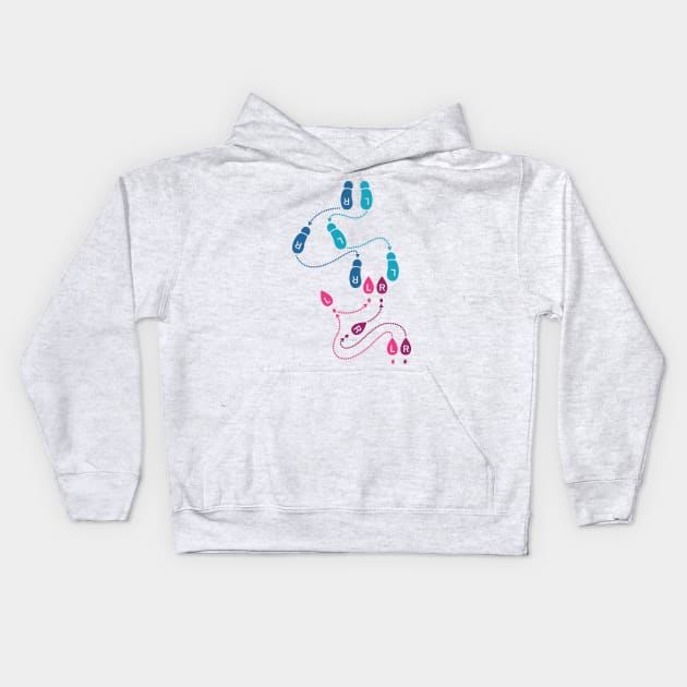 Dance Steps Kids Hoodie by GraphicGibbon